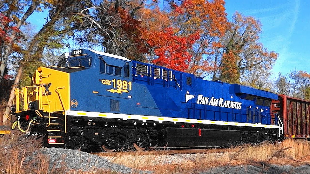 Very 1st Trip of CSX Newest Heritage - Pan Am Railways #1981