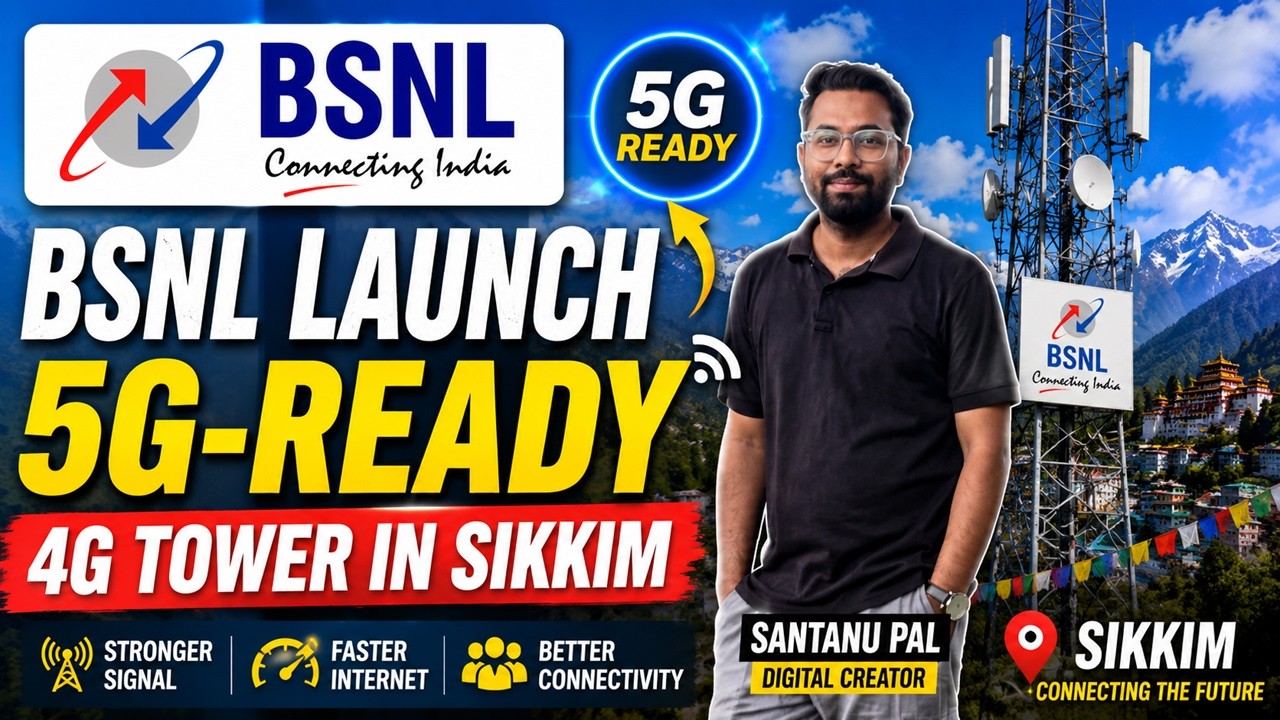 Bsnl Launch 5G ready 4G tower in Sikim || Bsnl 5G Ready 4G Towers Installation Start | #bsnl