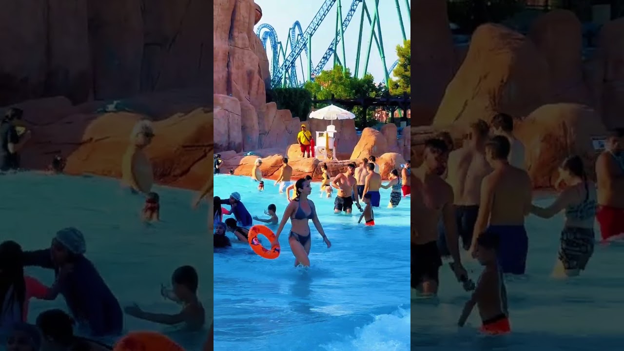 💥incredible Aqua Park Best Wave Pool - Joy in Water World Parc 🌊 #aquapark #wavepool