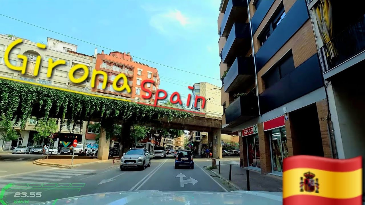 Driving Girona Spain