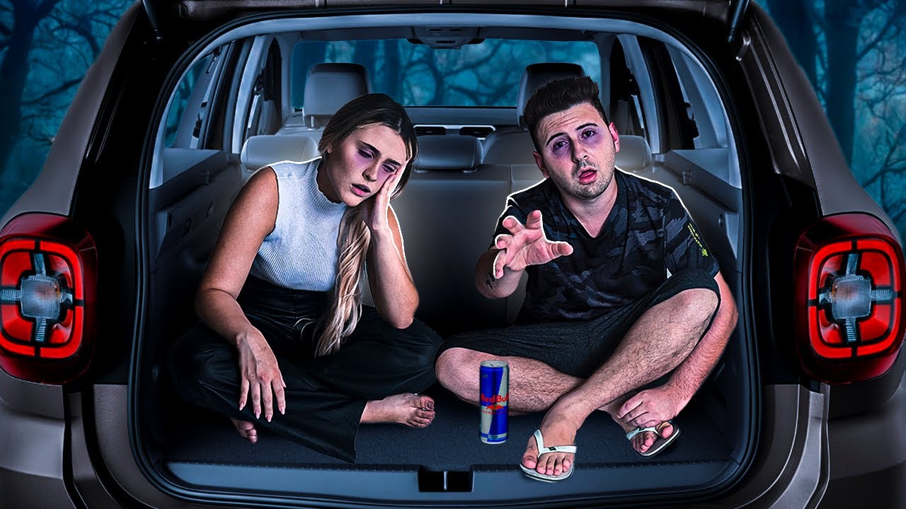 PASSEI A NOITE NO CARRO SEM DORMIR! - 24 HORAS NO CARRO