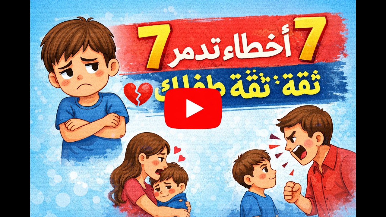 7 أخطاء تدمر ثقة طفلك… يفعلها الآباء دون أن يشعروا!#تربية_الأطفال