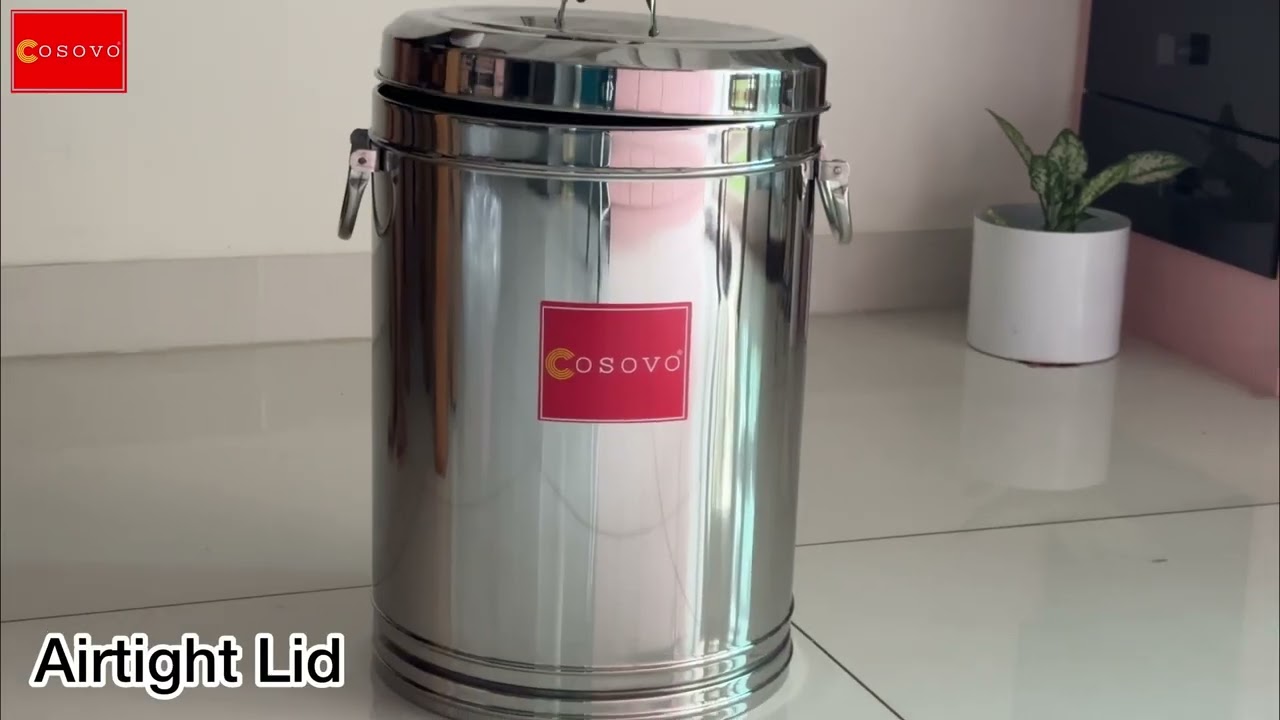 Cosovo Best quality steel rice storage container for kitchen