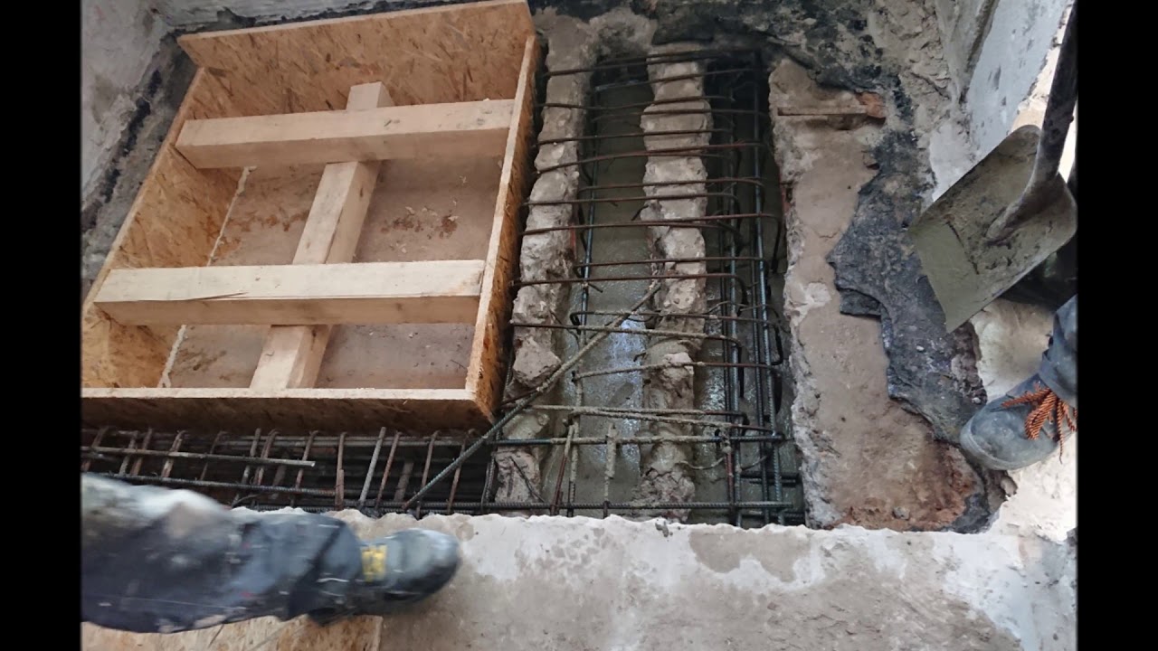 Wzmocnienie stropu Ackermanna przed wycięciem otworu Strengthening the Ackermann ceiling