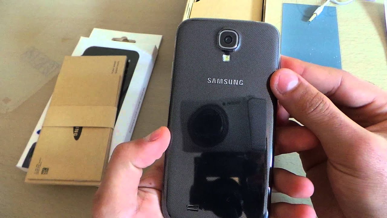 فتح صندوق سامسونج اس 4 Galaxy S4 unboxing