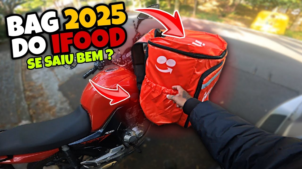 PRIMEIRO DIA USANDO A NOVA BAG 2025 DO IFOOD *veja como foi*