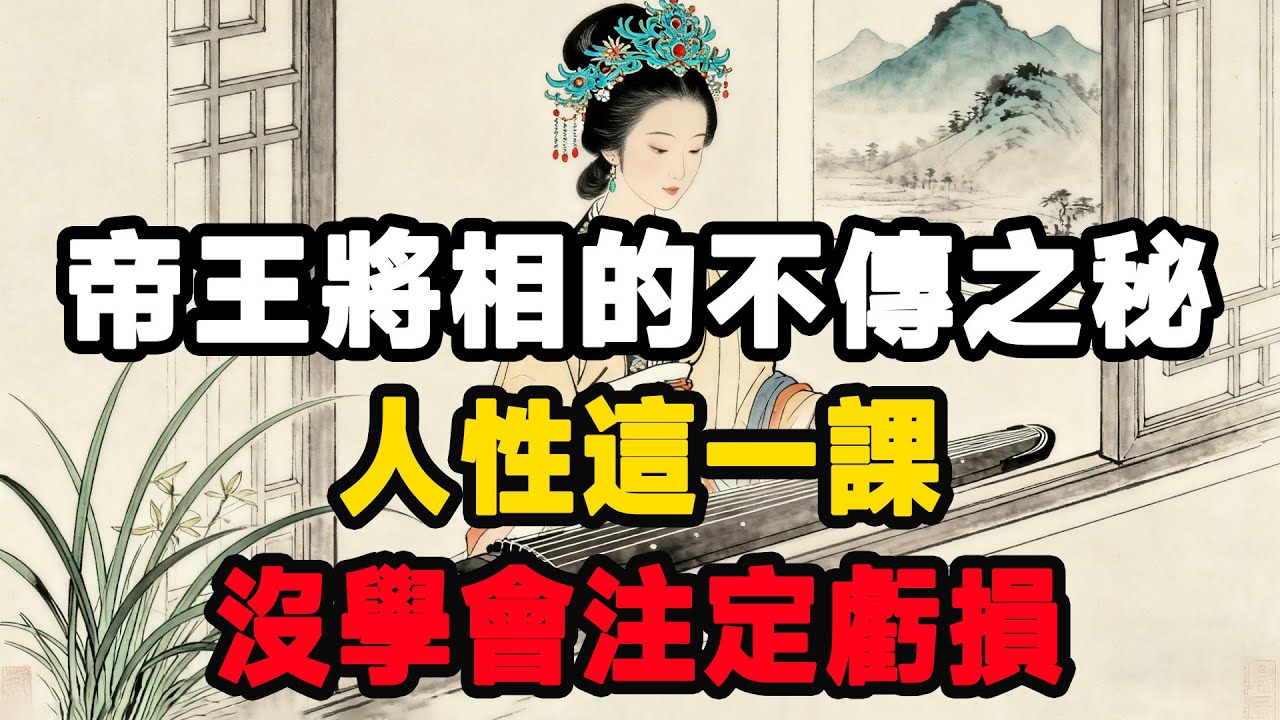 帝王將相的不傳之秘：人性這一課，沒學會注定虧損