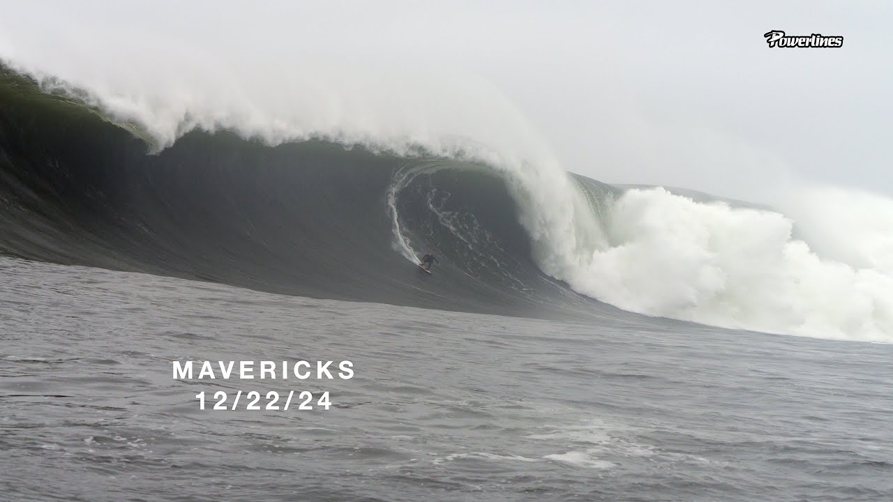 Mavericks - a few rides from today 12/22/24 🏄‍♂️⚡️ #surf #mavericks #powerlinesproductions
