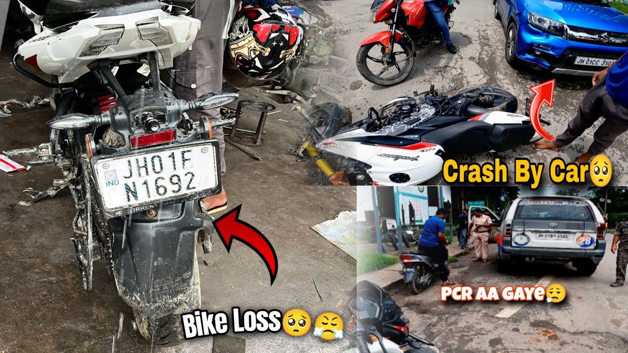 Live🛑Accident my Bike🥹Bike Crash Ho gaye😤 Police na Kiya Fine /Bajaj Ns200 Crash Full Vlog 