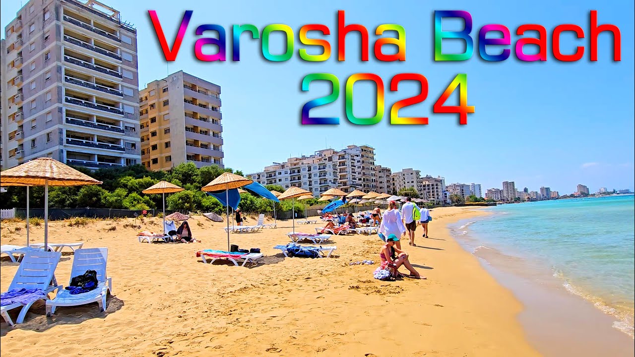 Varosha Beach CYPRUS (KKTC) Walking Tour - 4K UHD  #walkingtour #travel