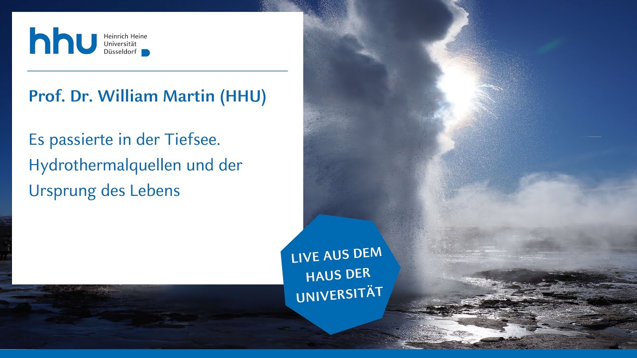HHU - Hydrothermalquellen und der Ursprung des Lebens