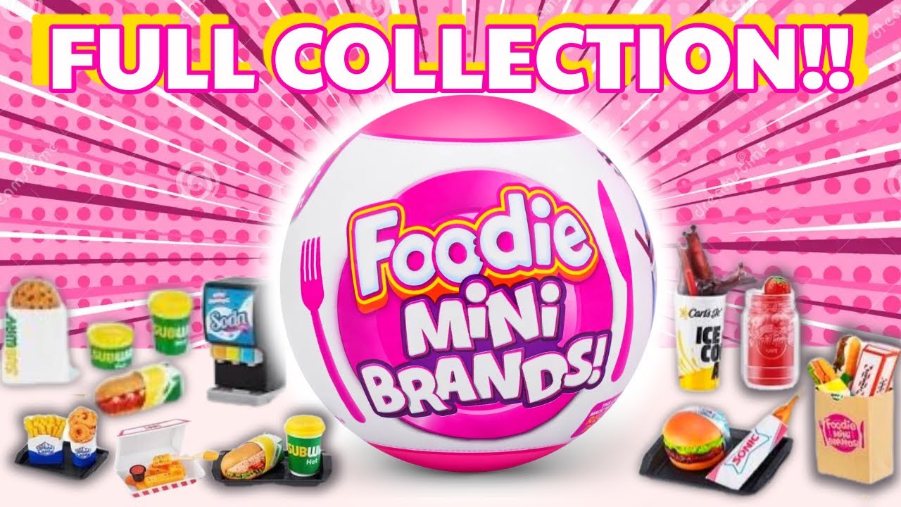 UNBOXING THE FULL COLLECTION OF FOODIE MINI BRANDS!! 💜 FOODIE MINI BRANDS COMPILATION!! 💜