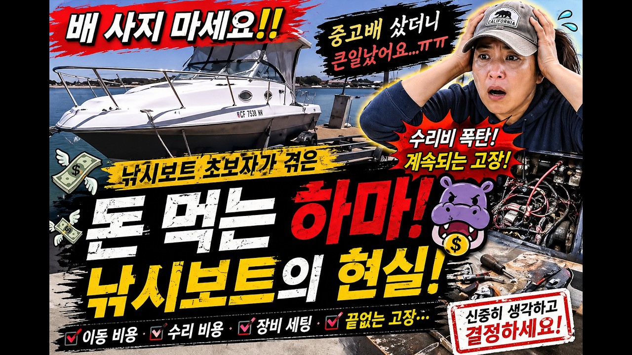 배 사지 마세요(1탄) 중고배를 샀더니만 이렇게 힘드네요! ㅠㅠ 중고낚시배 샀는데 큰일났어요!!! 낚시보트 초보자가 겪은 충격적인 현실!! 돈 먹는 하마! 낚시보트 고치는 이야기~