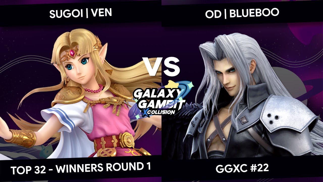 GGxC 22 - SUGOI Ven (Zelda) Vs OD Blueboo (Sephiroth) - Top 32 - Winners Round 1