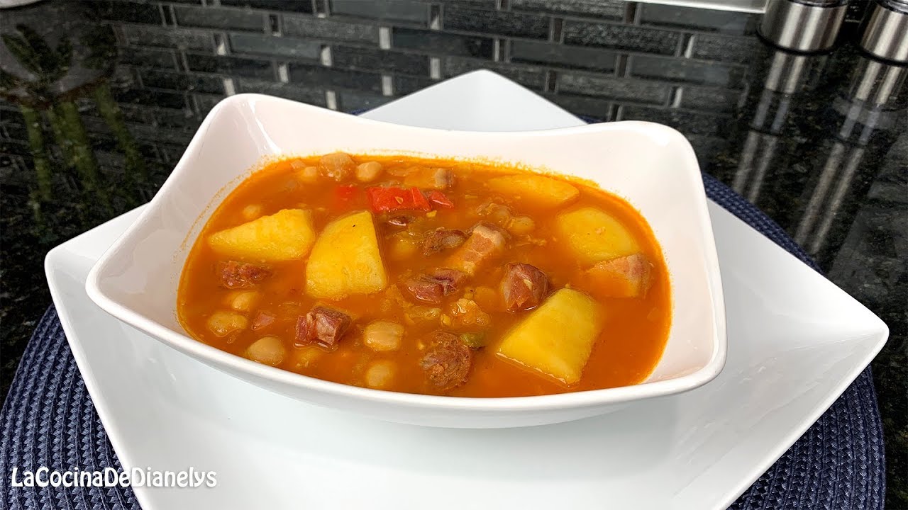 Potaje De Garbanzos ( Receta Cubana)Rápido y Fácil