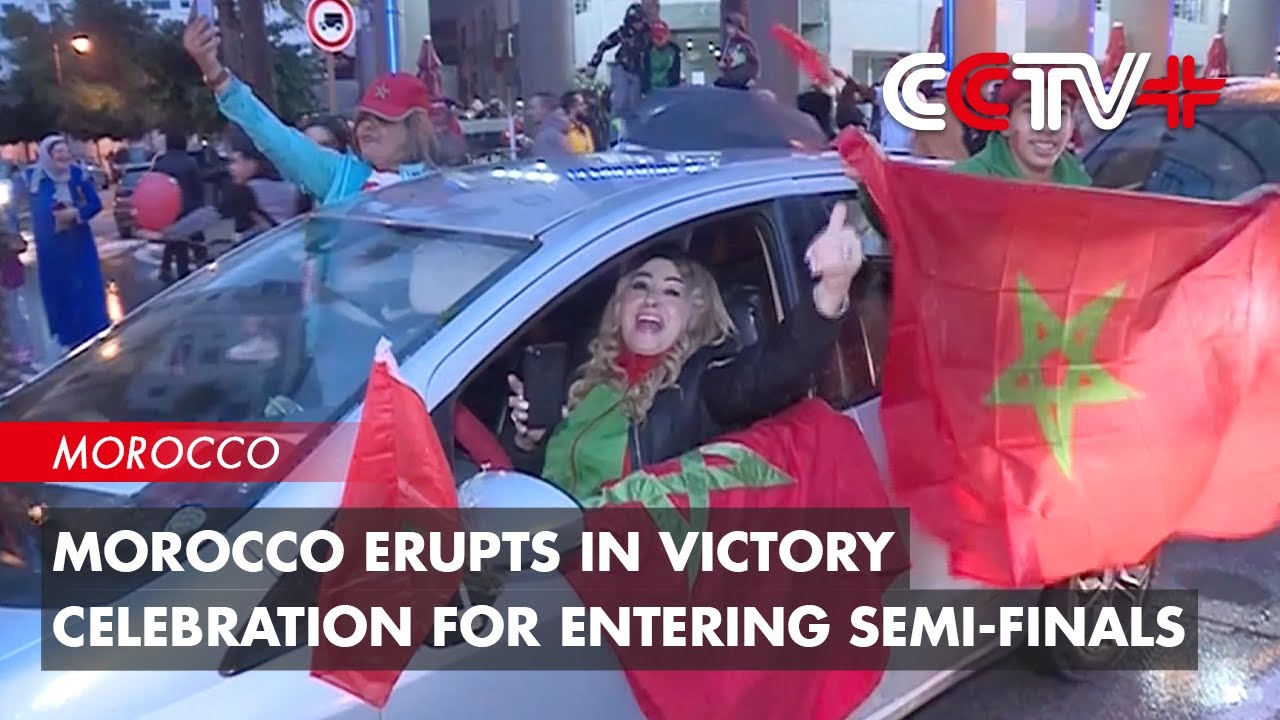 Morocco Erupts in Victory Celebration for Entering World Cup Semi-finals