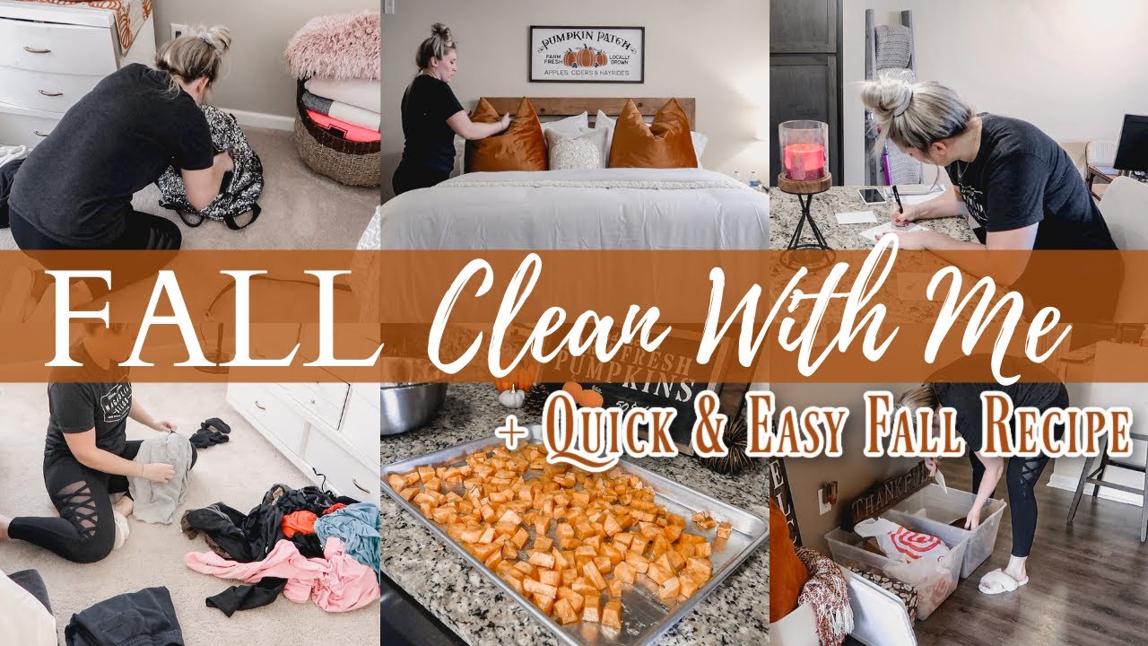 *NEW* 2020 FALL CLEAN WITH ME | Cozy Fall Recipe Ideas | Entire Apartment Clean With Me 2020
