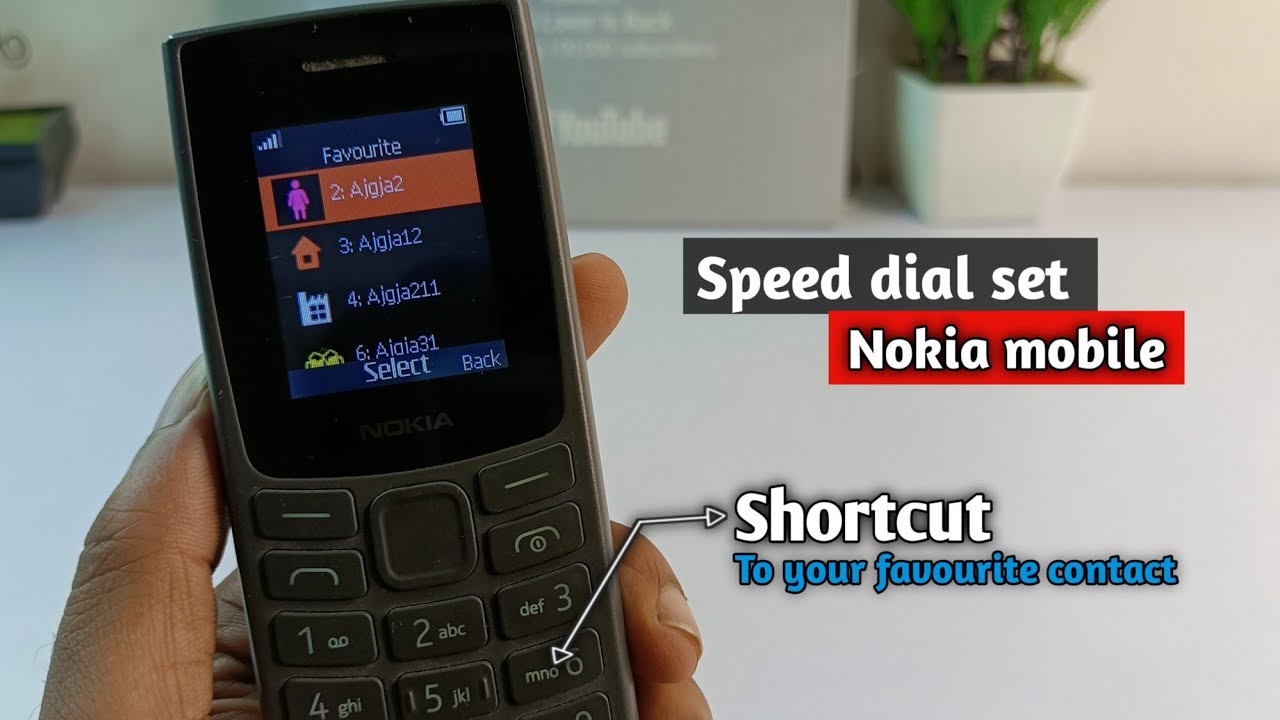 Speed Dial on Nokia Keypad Phones || How to Set Up Speed Dial on Nokia Mobile