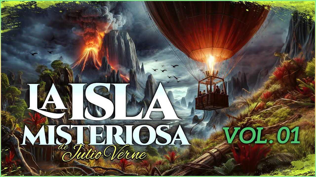 🏝️ AUDIOLIBRO La isla misteriosa | de Julio Verne | VOL. 1 | COMPLETO en español latino (voz humana)