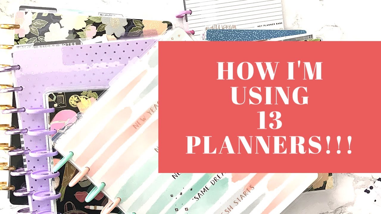 How I'm Using 13 Planners//Using Multiple Planners