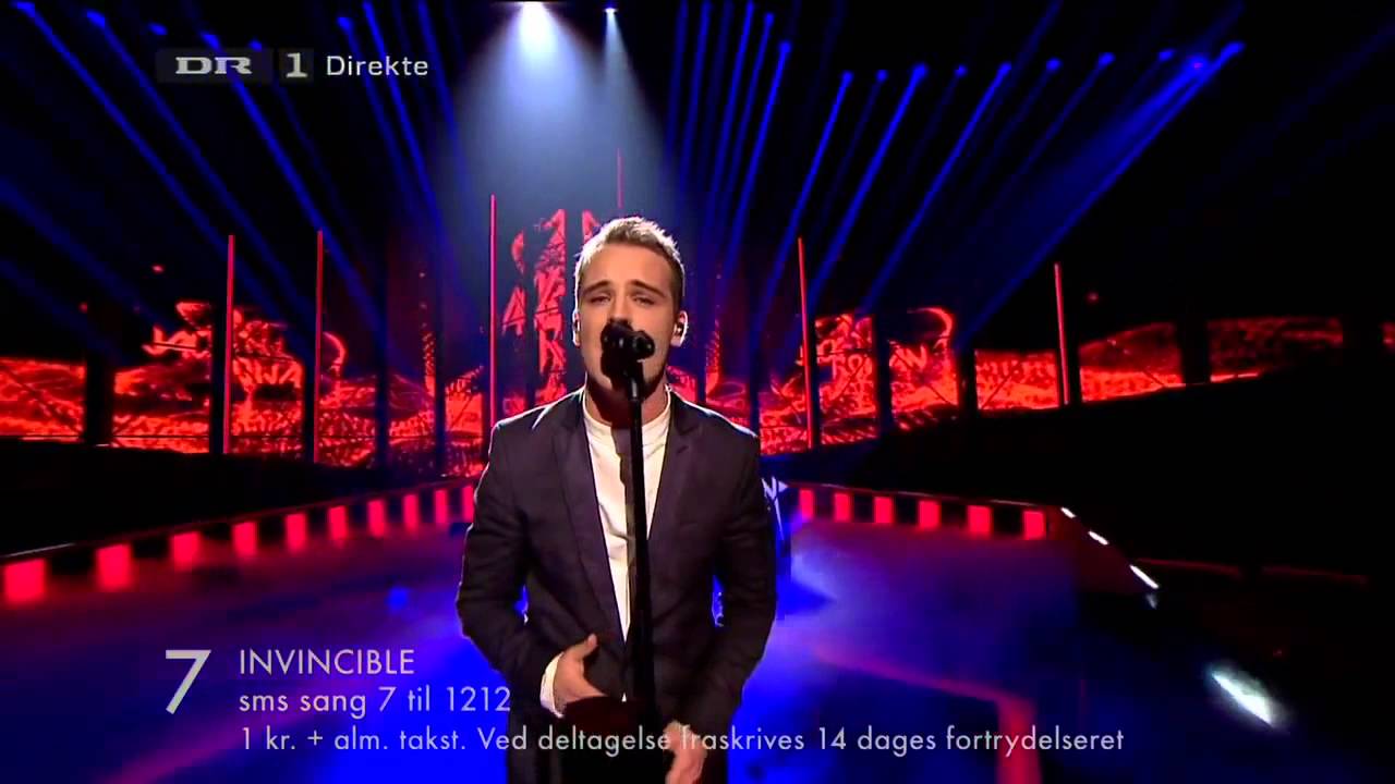 Jack Rowan ft. Sam Gray - Invincible (Dansk Melodi Grand Prix 2013)