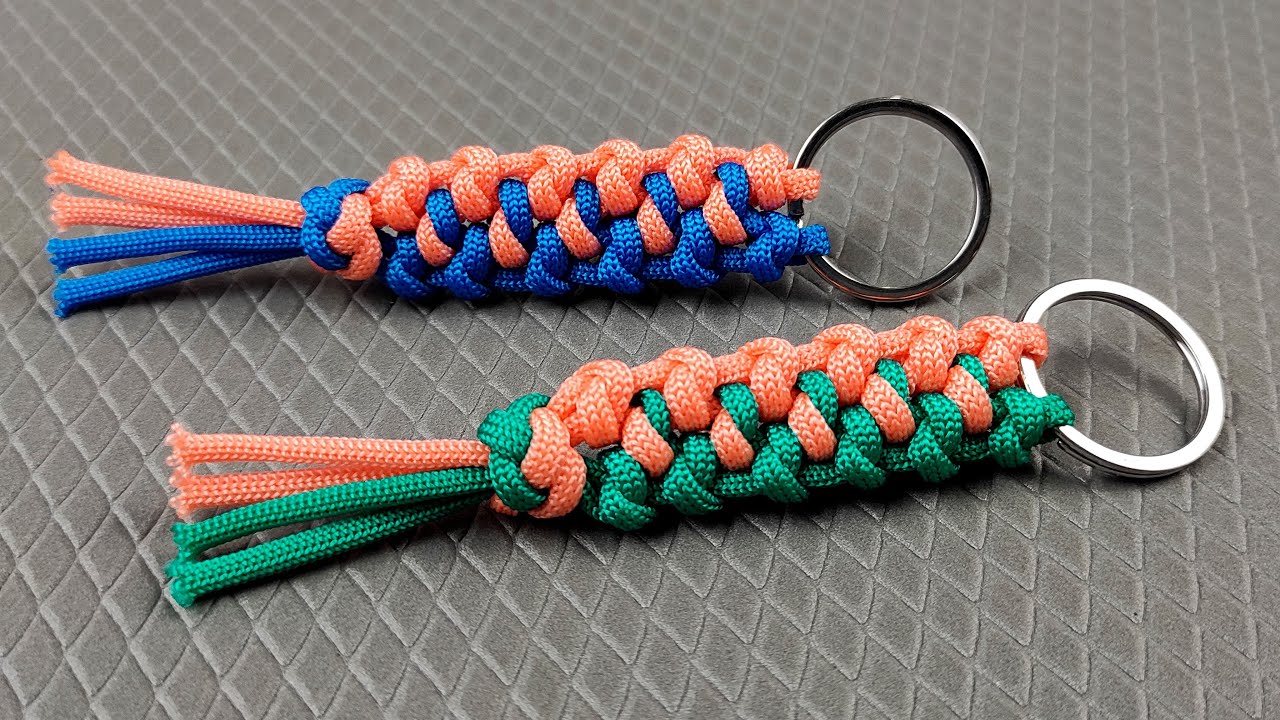 Super Easy Paracord Lanyard Keychain | How to make a Paracord Key Chain Handmade DIY Tutorial #51