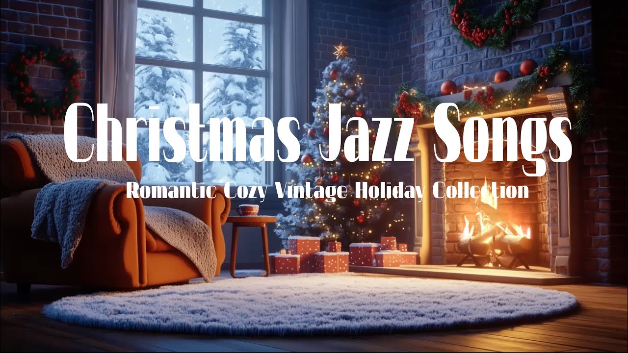 Christmas Jazz Songs 🎄 Romantic Cozy Vintage Holiday Collection | Classic 1950s Smooth Vocal Lounge