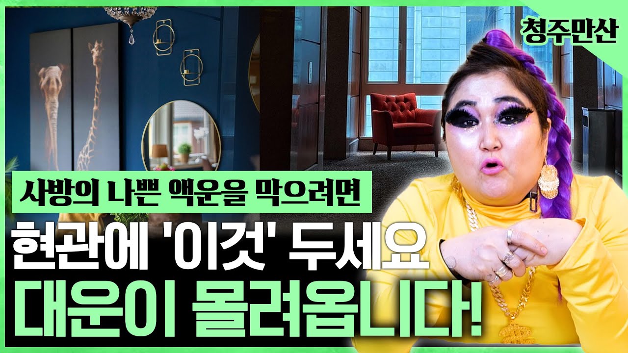 사방의 나쁜 액운을 막으려면 현관에 이것을 두세요! 비방 1등 만산의 대운이 몰려오는 사방수호 특급 비방법 공개합니다!