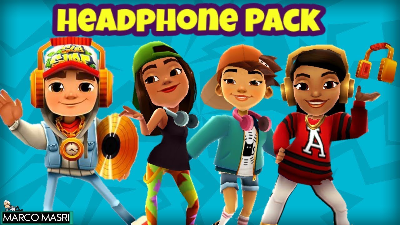 🎧 HEADPHONE PACK | Subway Surfers JAKE, JIA, SOFIA and ALICIA | Marco Masri