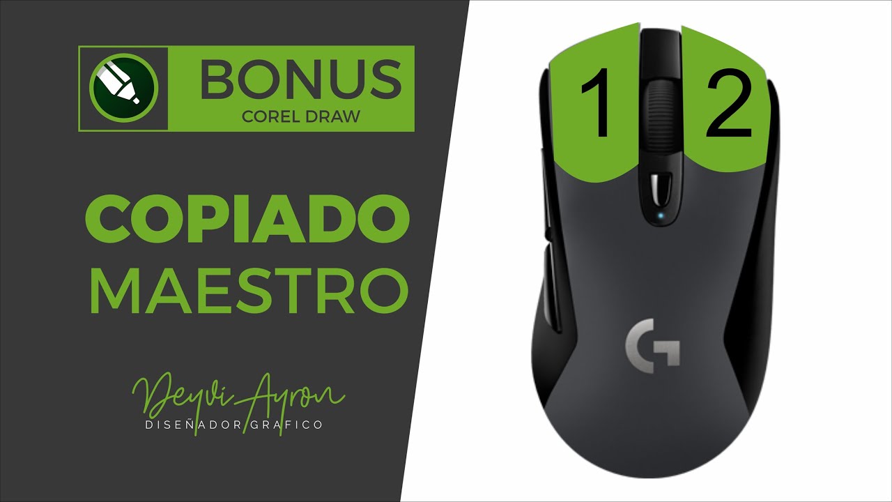 🦄COPIAR con el MOUSE 🖱 en CorelDRAW 🚀+ descarga