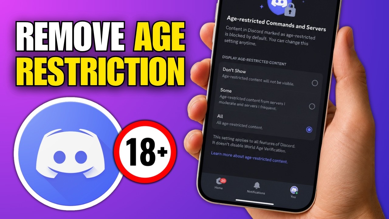 How To Remove Age Restriction On Discord (iPhone & Android)
