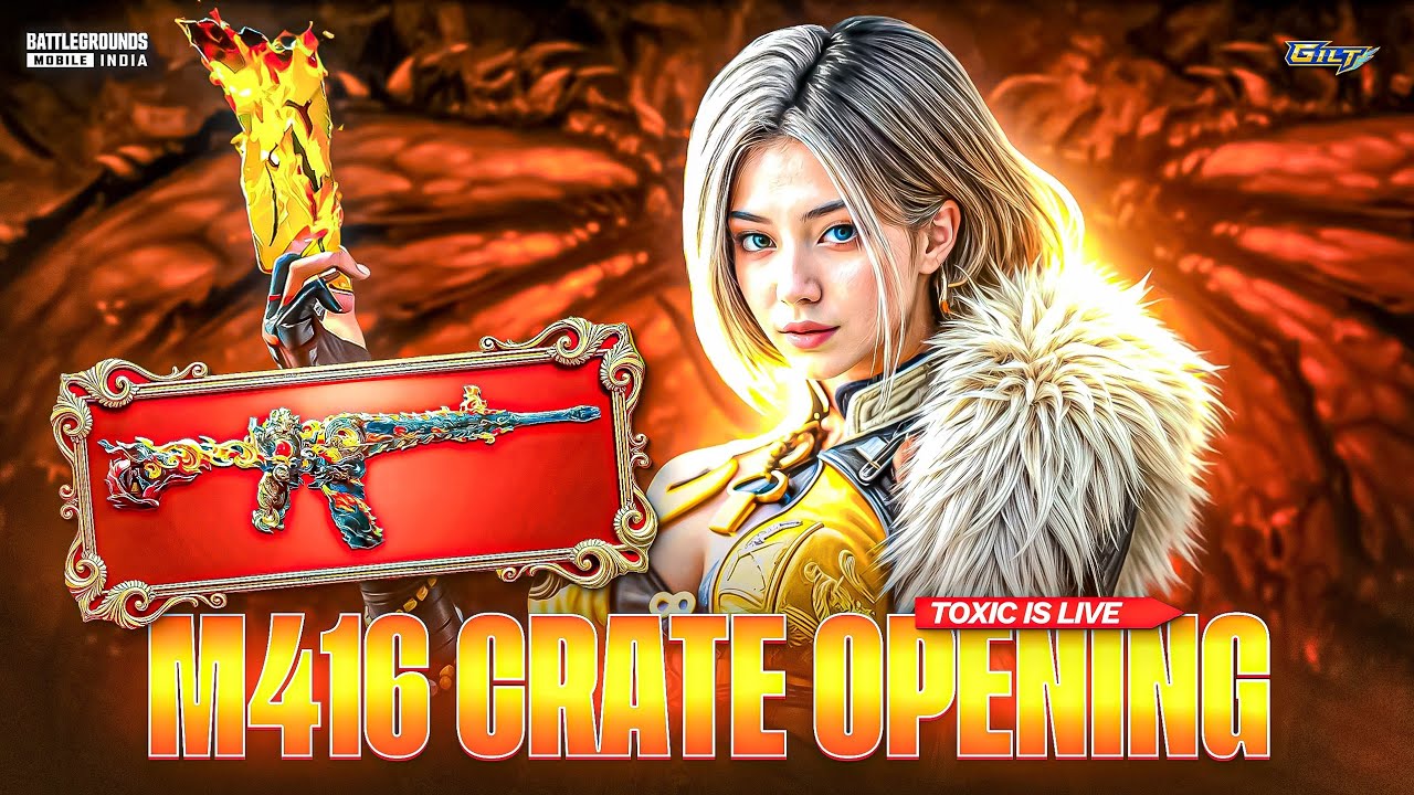🔥ONLY 4000 UC TRICK M416 LUCKIEST CRATE  OPENING l NEW M416 CRATE OPENING TRICK 😍
