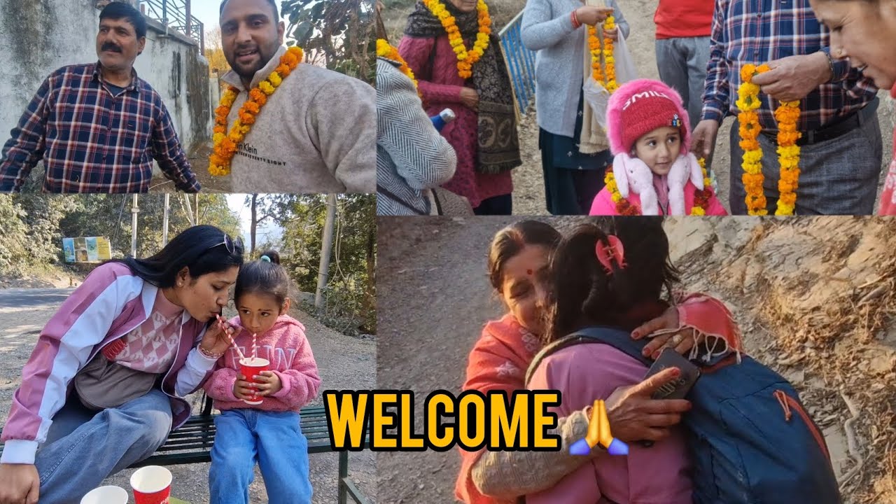 आज गए  हम  अमोला गांव ....शादी में मामाजी लोगों  ने किया हमारा  बहुत  सुन्दर तरीके से  स्वागत 🫰🎀🌸❤️