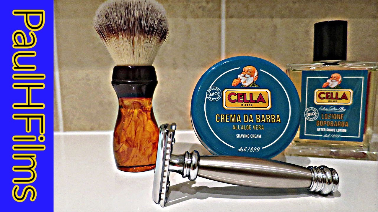 Merkur 43c DE Razor | Cella "Aloe Vera" Shaving Soap