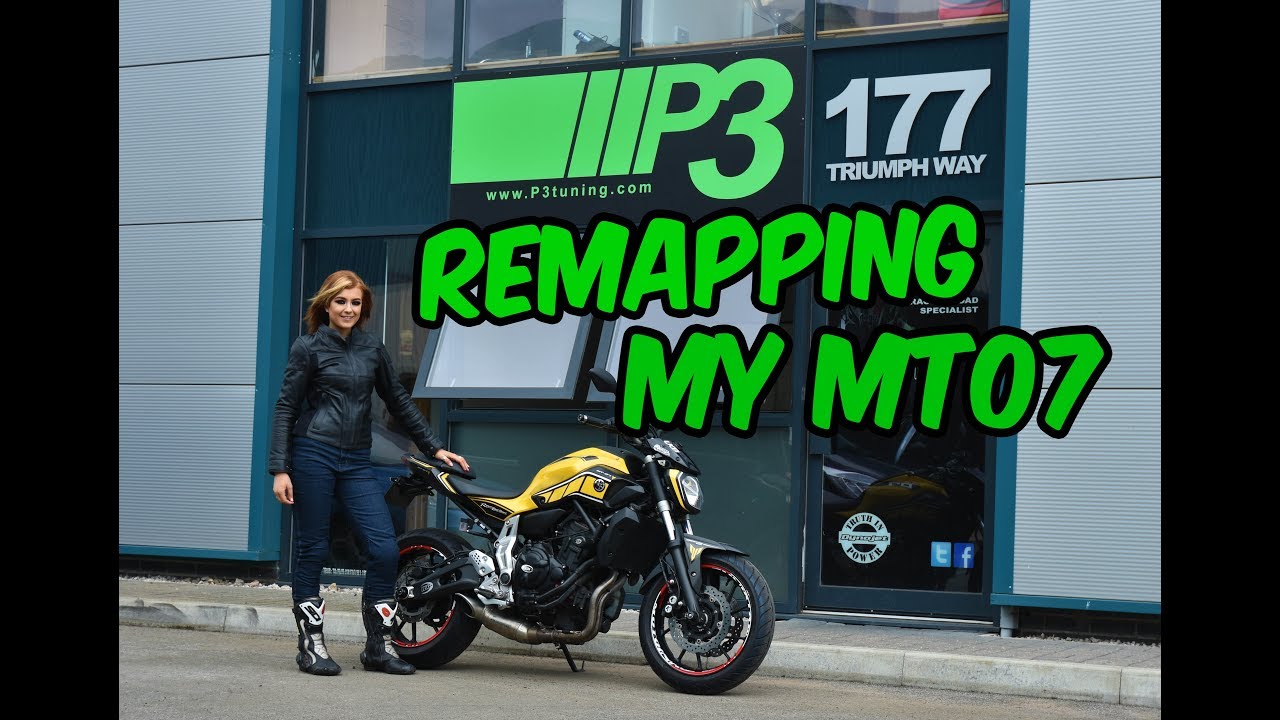 Getting my MT07 re-mapped at P3 Tuning.