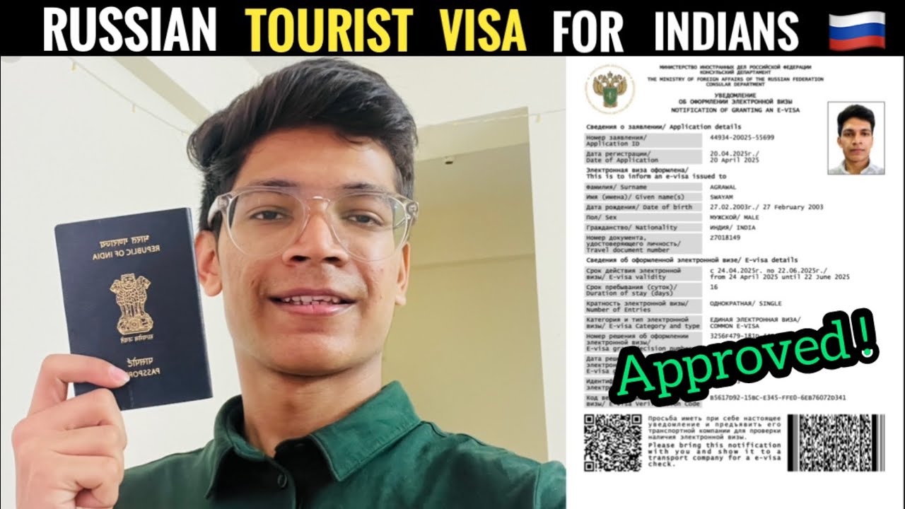 🇷🇺 Russia e-Visa for Indians 2025 | Full Process + Approval Proof!