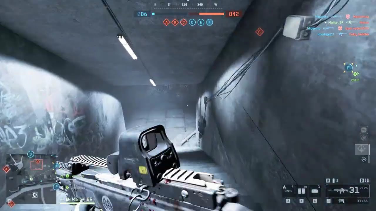 Se o Sniper decide ir para linha de frente como um assaulter