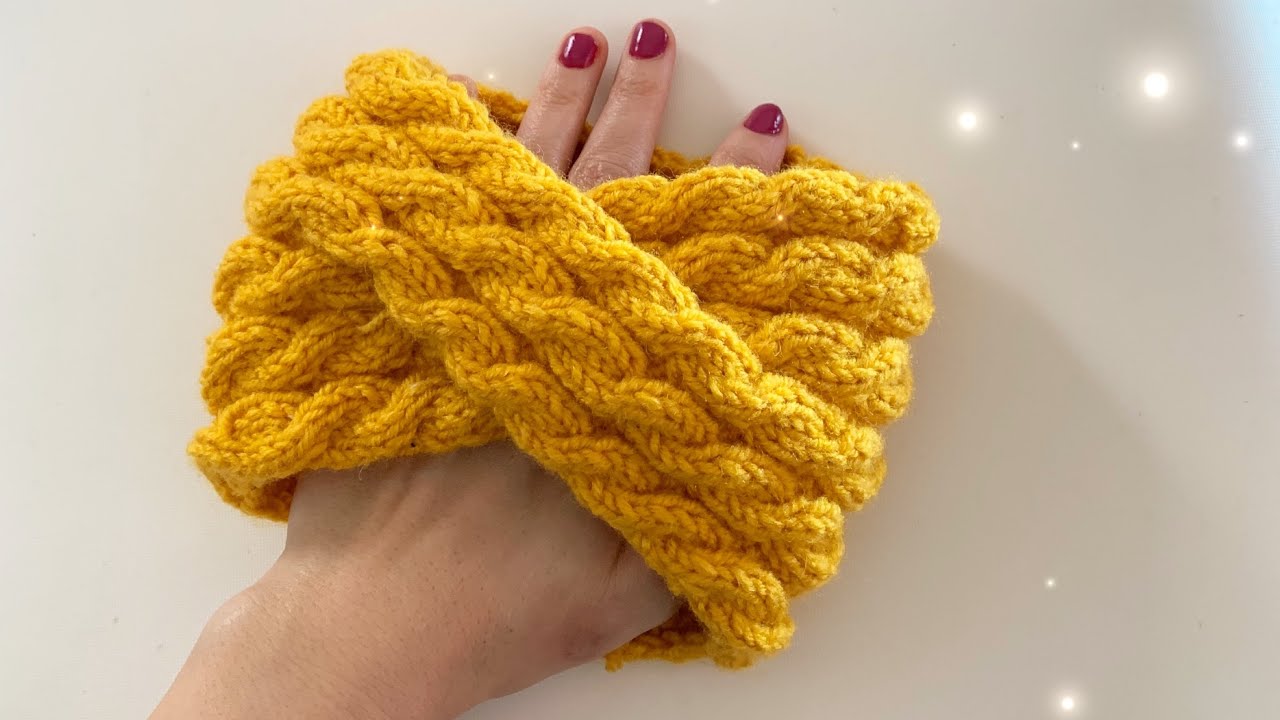 Burgu SaçBandı / HowtoKnit Cabled Headband