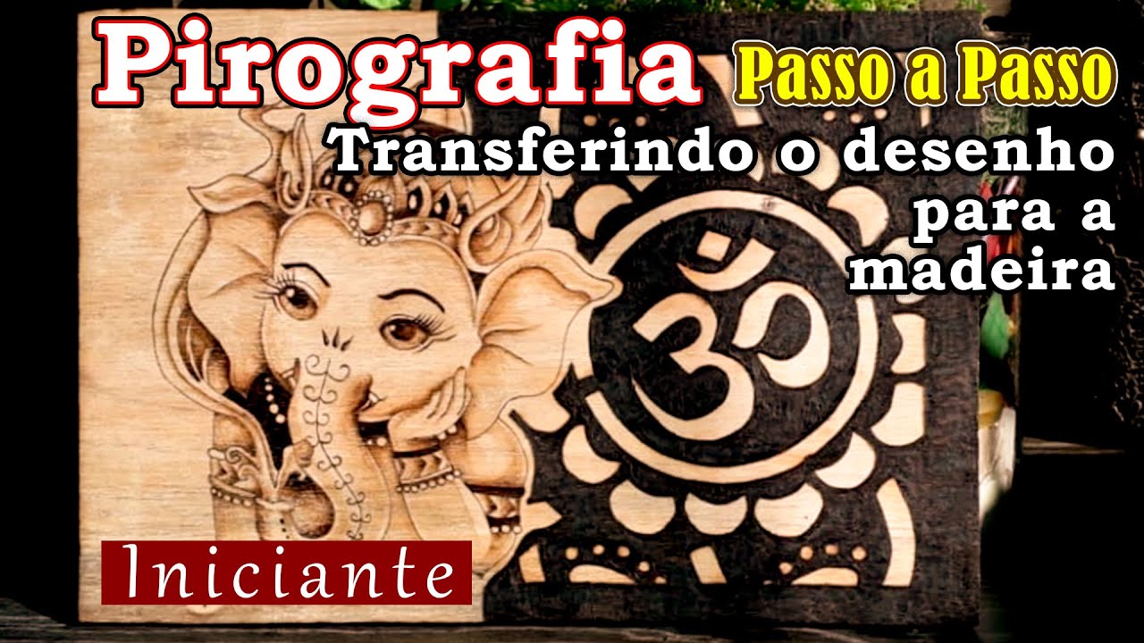 Como transferir o desenho para a madeira #Pirografia #Wodburn