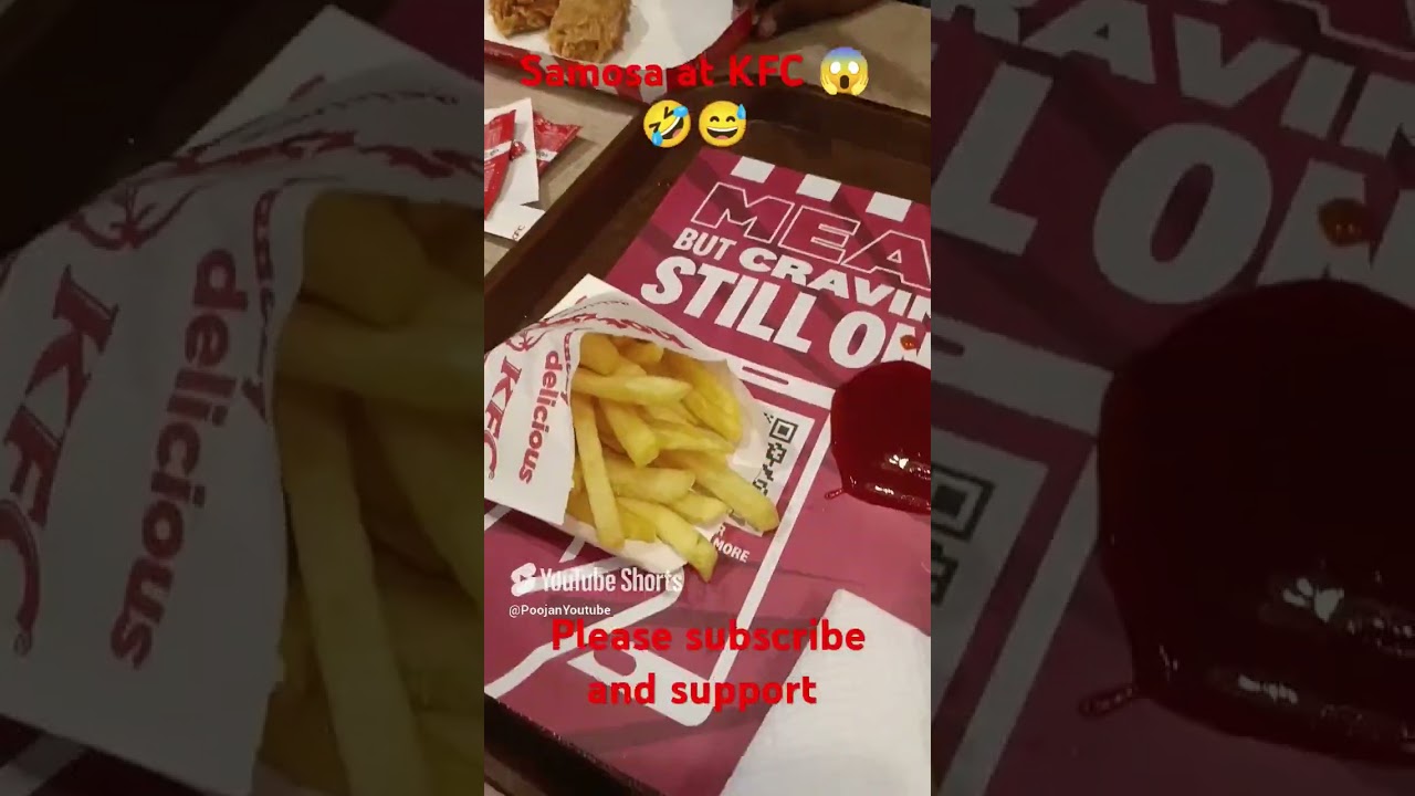 samosa at KFC😱😂🤣 #comedy #comedyvideos #funnyreels #poojasworld #food #supportplease #subscribe