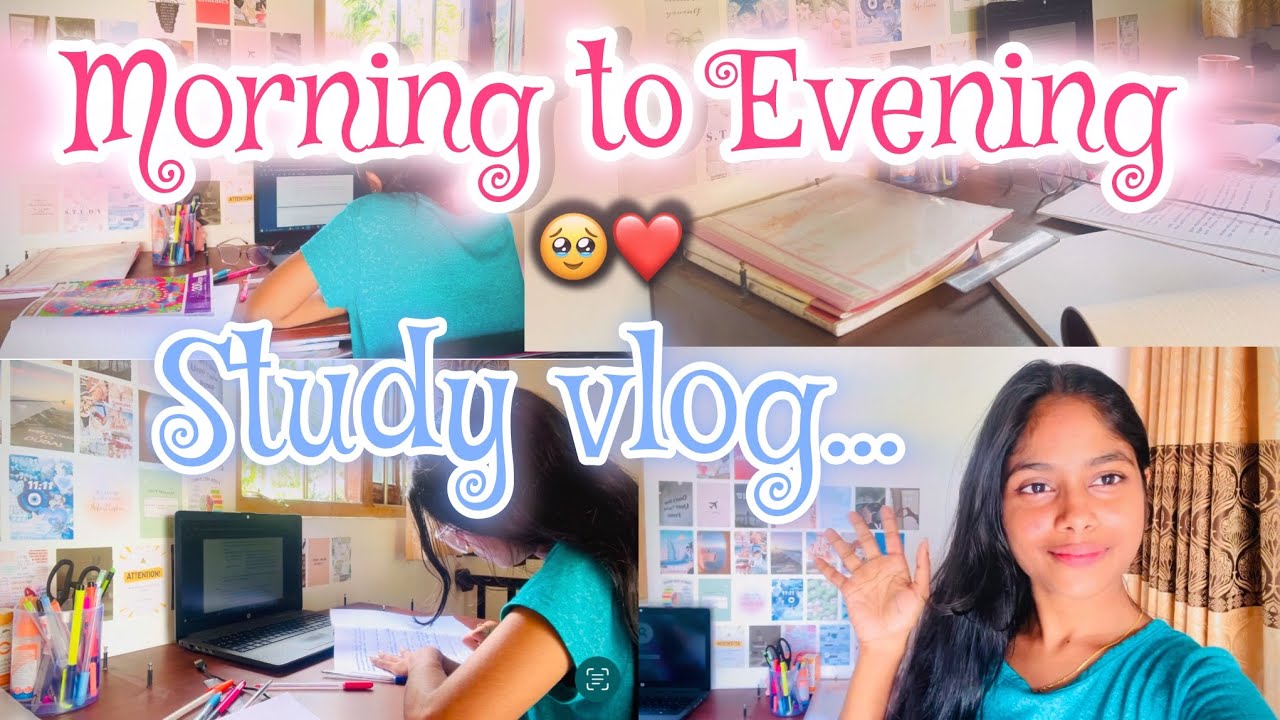 Study Vlog | Productive Day in My Life | Sinhala | Morning to Evening Study Vlog in Sri Lanka