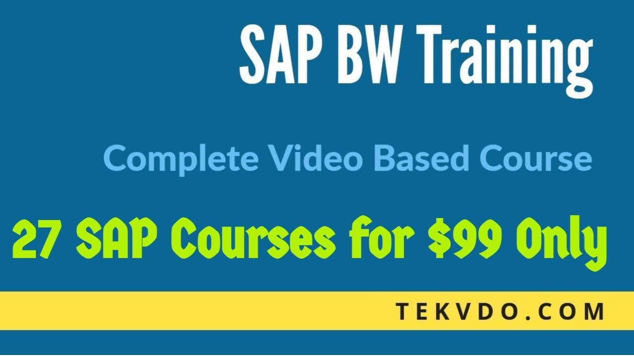 SAP BW Training - INFO OBJECTS Part 1 - SAP BI Training