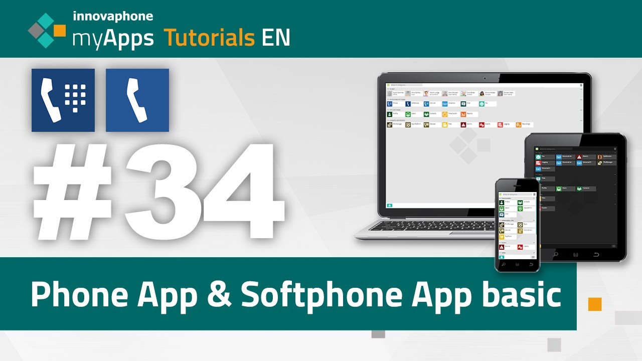 #34 myApps Tutorial &mdash; Phone App & Softphone App - Basic Functions (14r2, 15r1) | EN