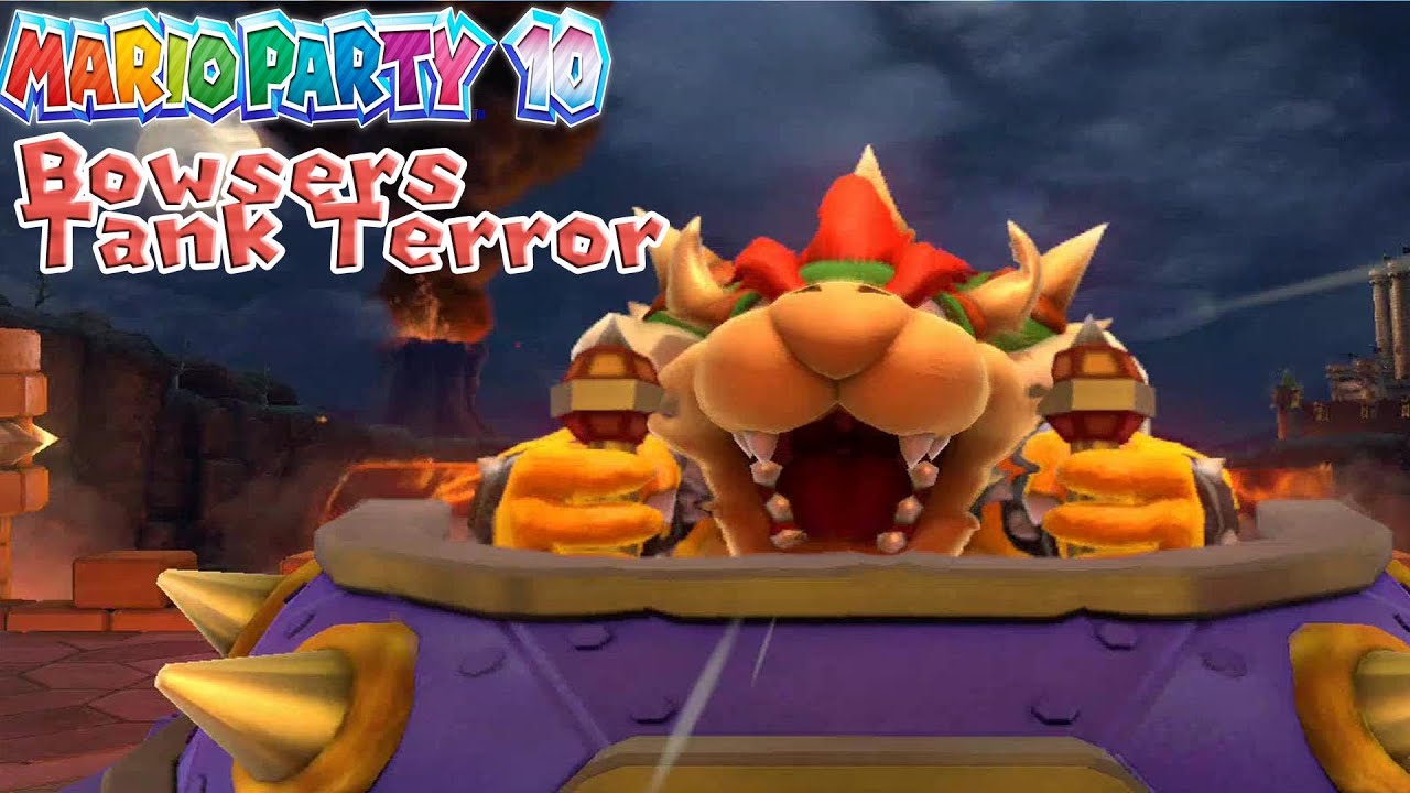 Mario Party 10 - Bowser's Tank Terror Boss Battle  Gameplay [ HD ]
