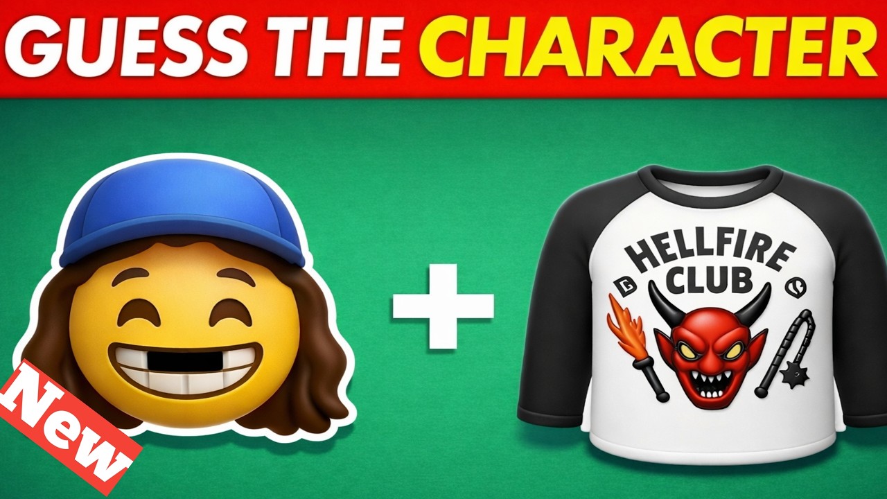 Guess Stranger Things 5 Characters by Emoji | Emoji Quiz 🔥 Eleven