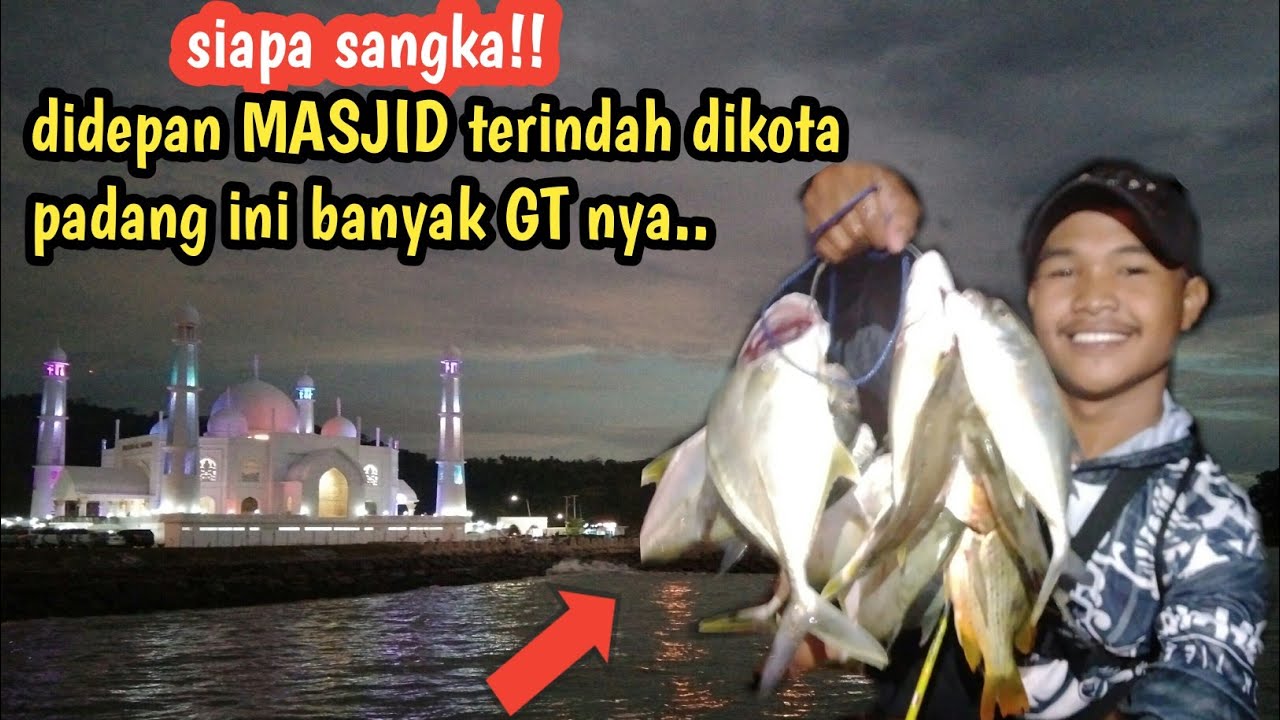 Mancing casting di masjid al hakim kota padang||full strike||ultralight fishing.