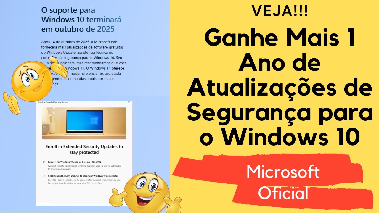 Ganhe Mais 1 Ano de Atualizações de Segurança para o Windows 10