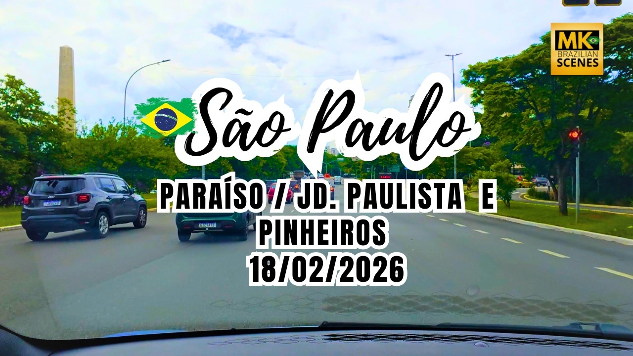 18/02/2026 - Paraíso / Jardim Paulista / Pinheiros - Take a tour for São Paulo / Brazil - 00052
