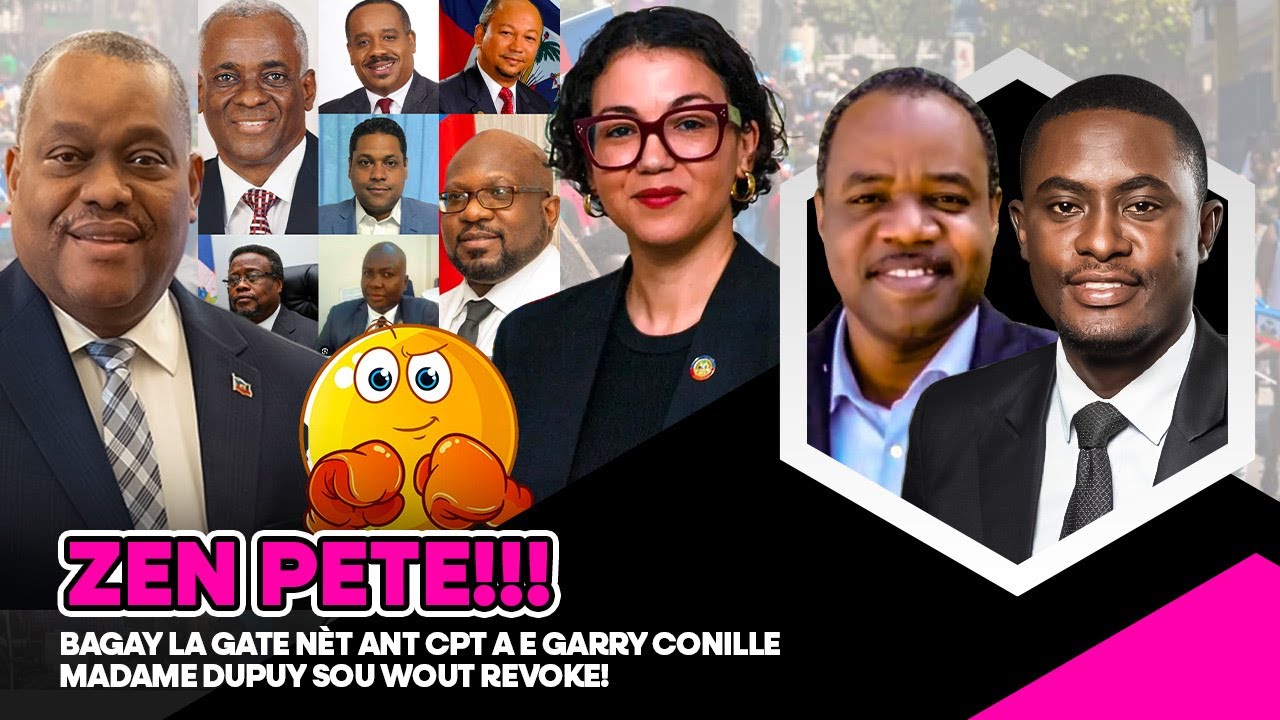 ZEN PETE !!! BAGAY LA GATE NÈT ANT CPT A E GARRY CONILLE MADAME DUPUY SOU WOUT REVOKE REVOKE