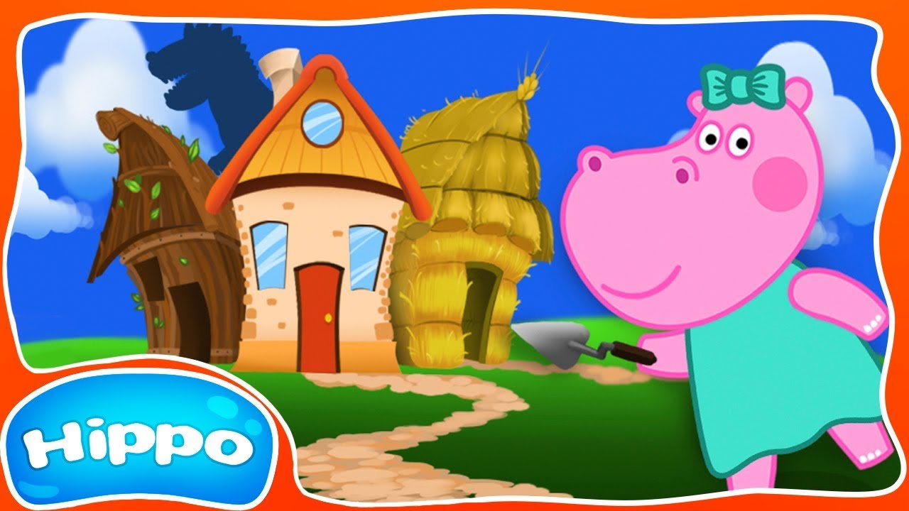 Hippo 🌼 Jeu et conte de fées 🌼 Trois petits cochons 🌼 Dessin animé Revue de jeu